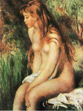renoir Seated Bather Art A4 Photo Print