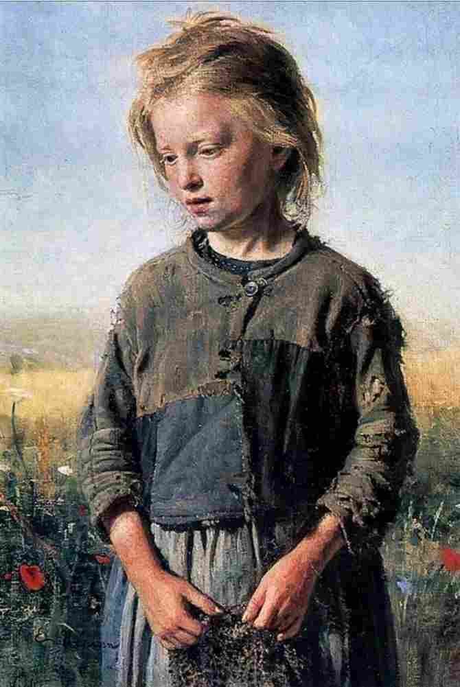 repin a fisher girl Art A4 Photo Print