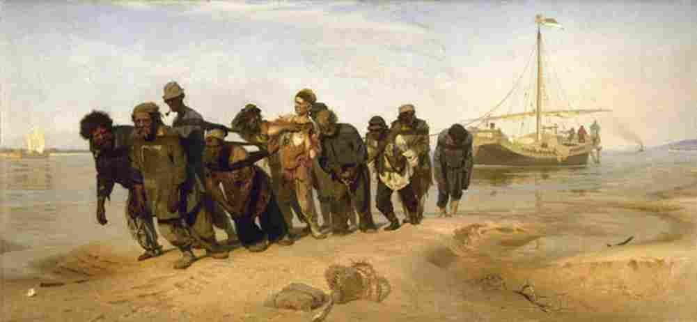 repin barge haulers on the volga Art A4 Photo Print