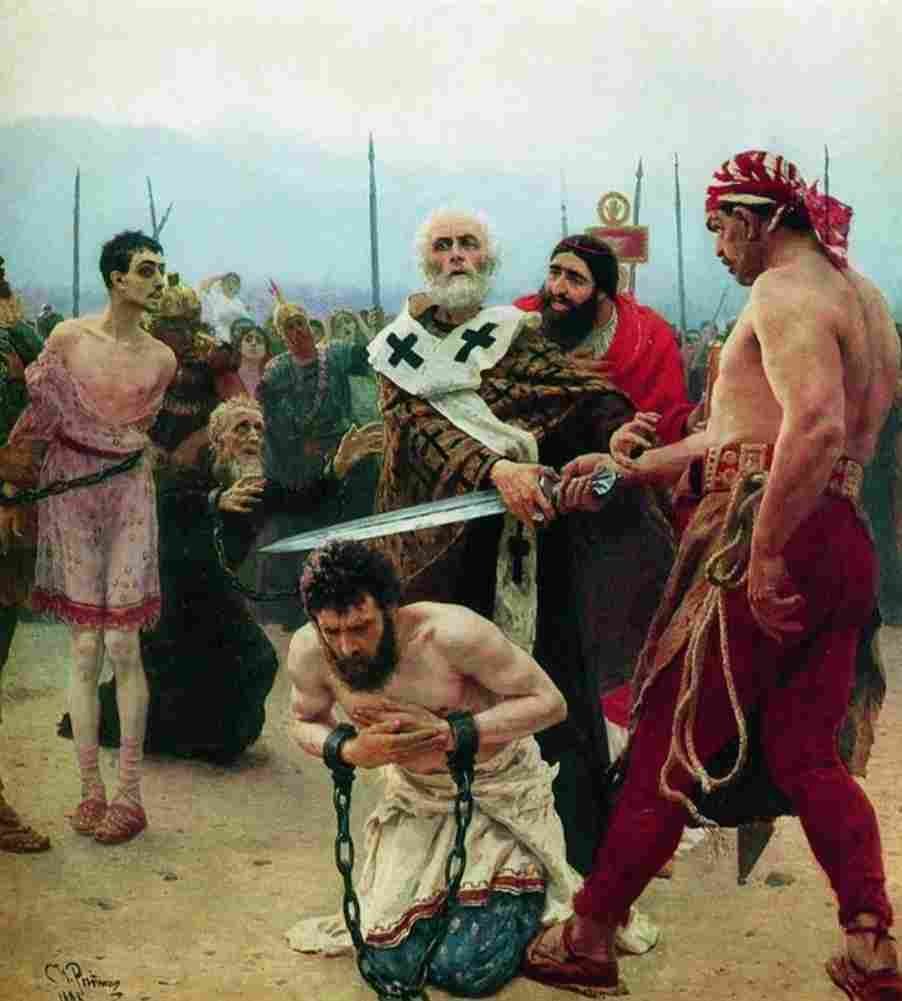 repin saint nicholas saves three innocents from death Art A4 Photo Print