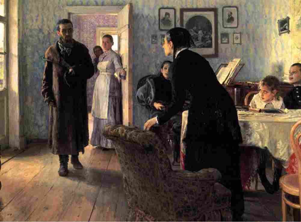 repin unexpected visitors Art A4 Photo Print
