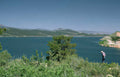 reservoir landscape dam Vintage A4 Photo Print