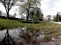 residential street puddle1980s 1990s A4 Photo Print