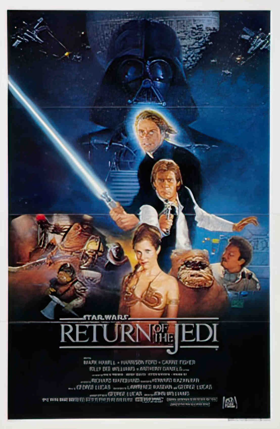 retour du jedi le us 1sh Advert A4 Photo Print