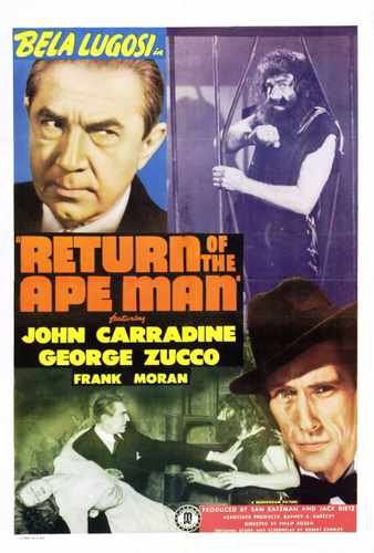 return of ape man  01 film star poster A4 Photo Print