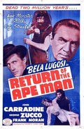 return of ape man  02 film star poster A4 Photo Print