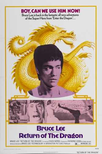 return of dragon  01 film star poster A4 Photo Print
