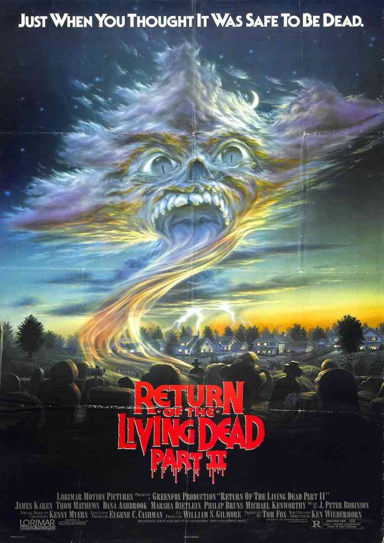 return of living dead 2 poster 01 A4 Photo Print