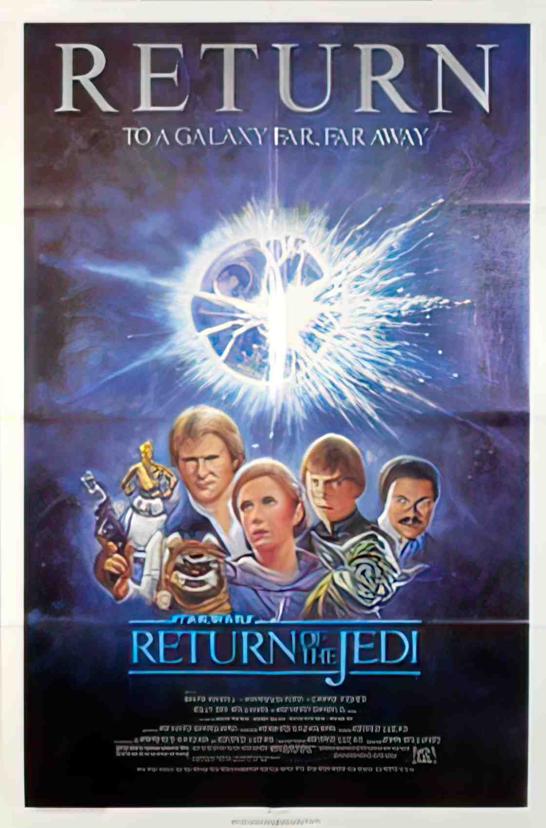 return of the jedi us 1sh R Advert A4 Photo Print