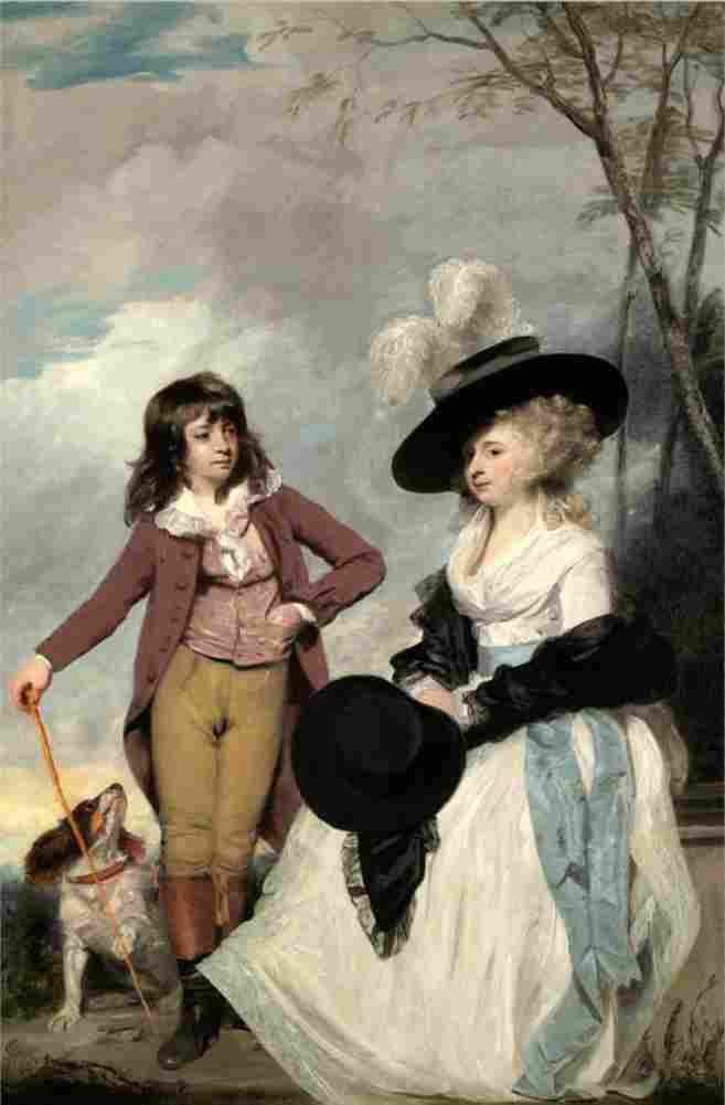reynolds maria marow gideon and her brother william Art A4 Photo Print