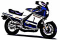 rg400 motorbike A4 Photo Print