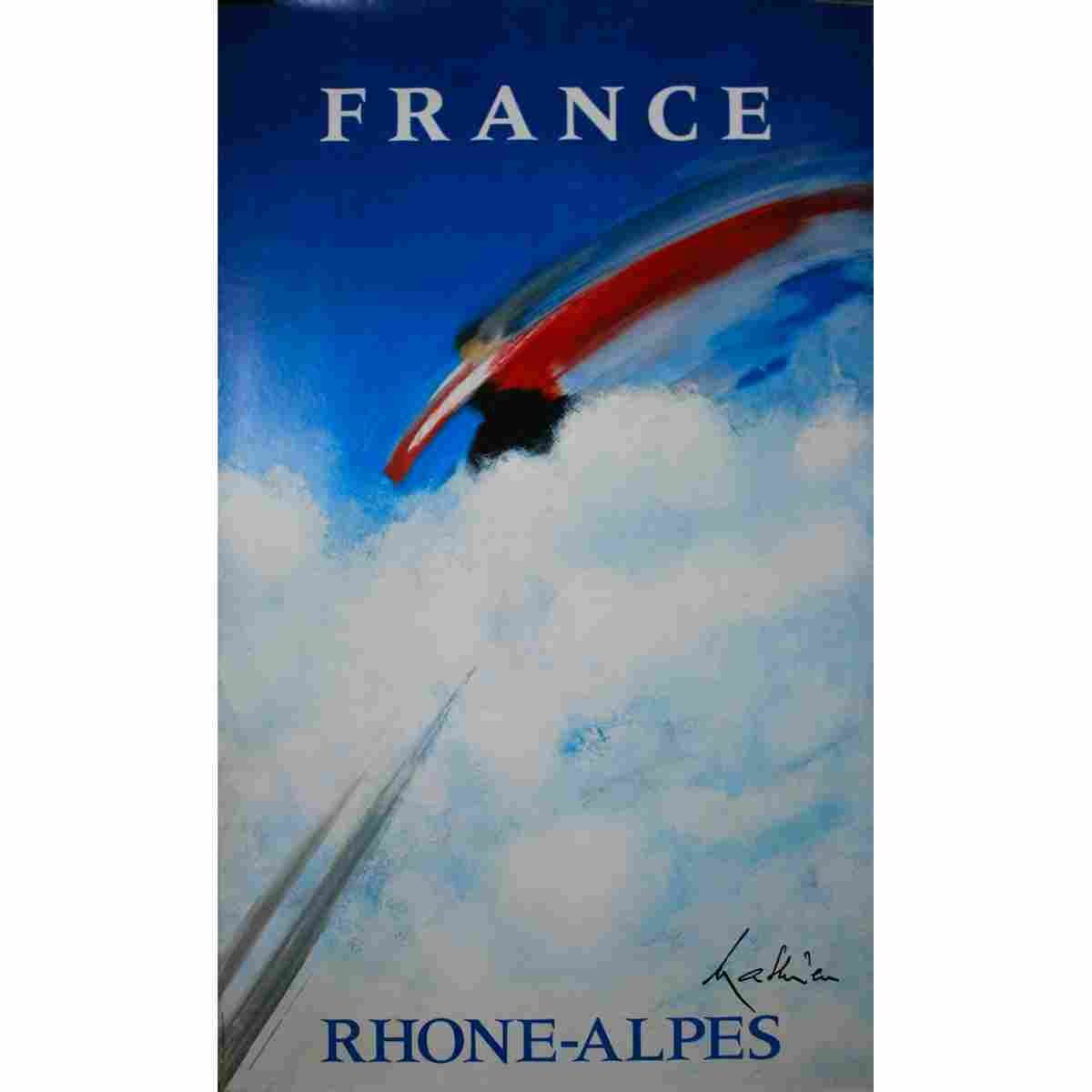 rhone alpes georges mathieu 1970 2 Advert A4 Photo Print