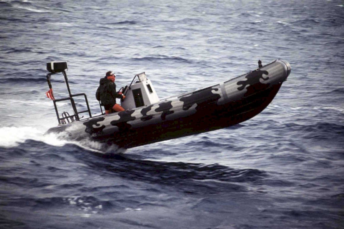 rib boat blacksea1980s 1990s A4 Photo Print