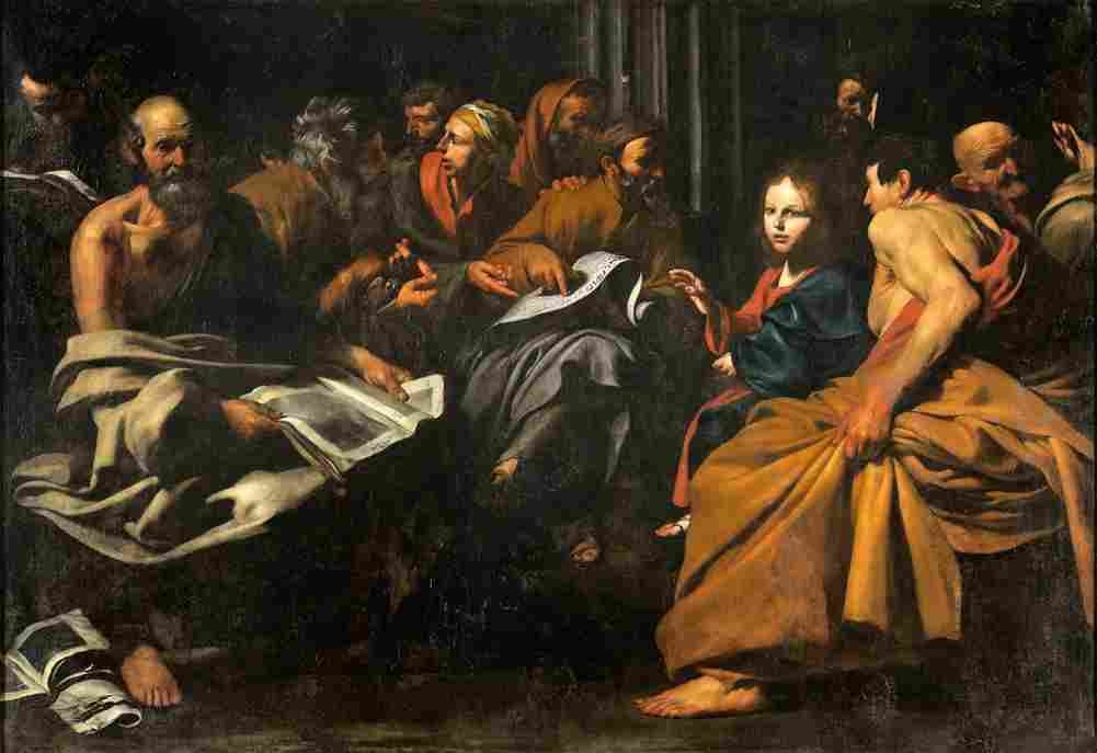 ribera christ among the doctors Art A4 Photo Print