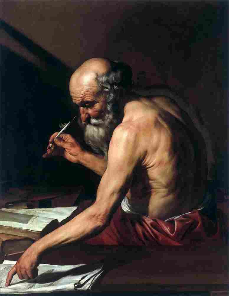 ribera saint jerome Art A4 Photo Print