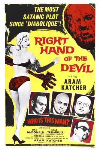 right hand of devil  01 film star poster A4 Photo Print