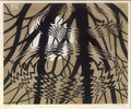 rippled surface colour mc escher 1950 A4 Photo Print