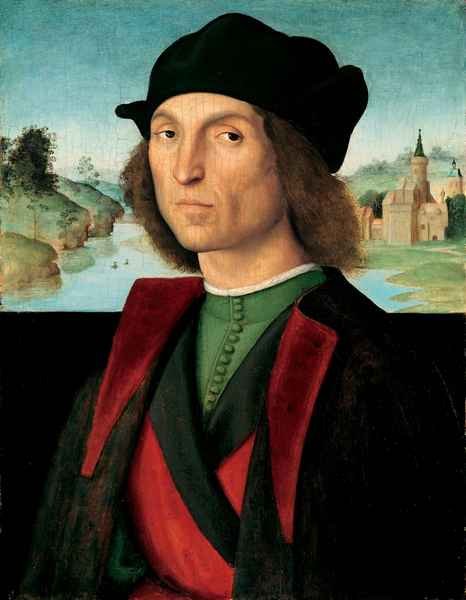 ritratto di uomo by Raffaello A4 Photo Print