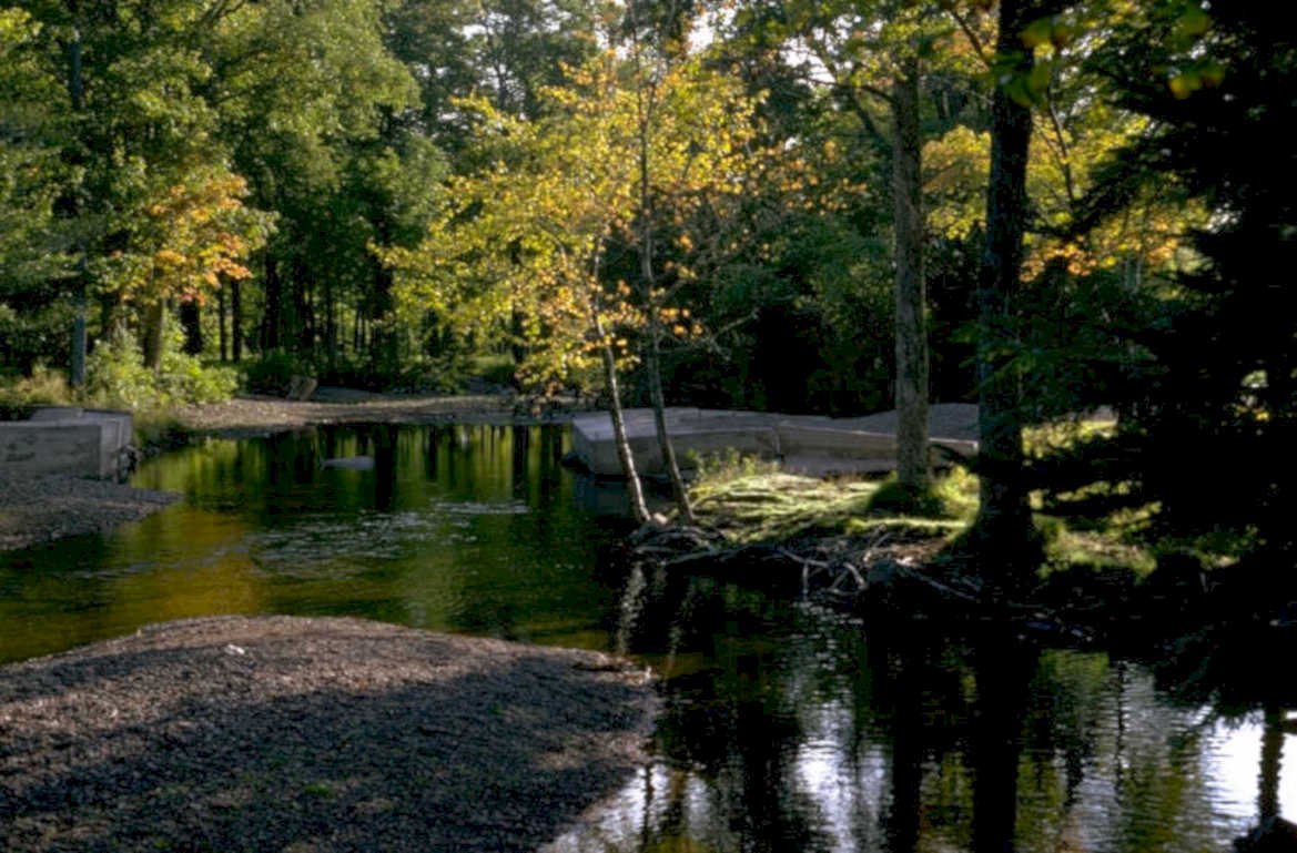 river autumn rocks 1980s 1990s A4 Photo Print