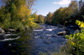 river autumn scene 1980s 1990s A4 Photo Print