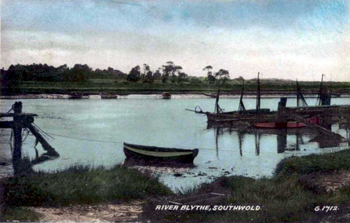 river blythe southwoldVintage 1880s 1900s A4 Photo Print
