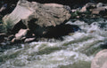 river boulders stream Vintage A4 Photo Print