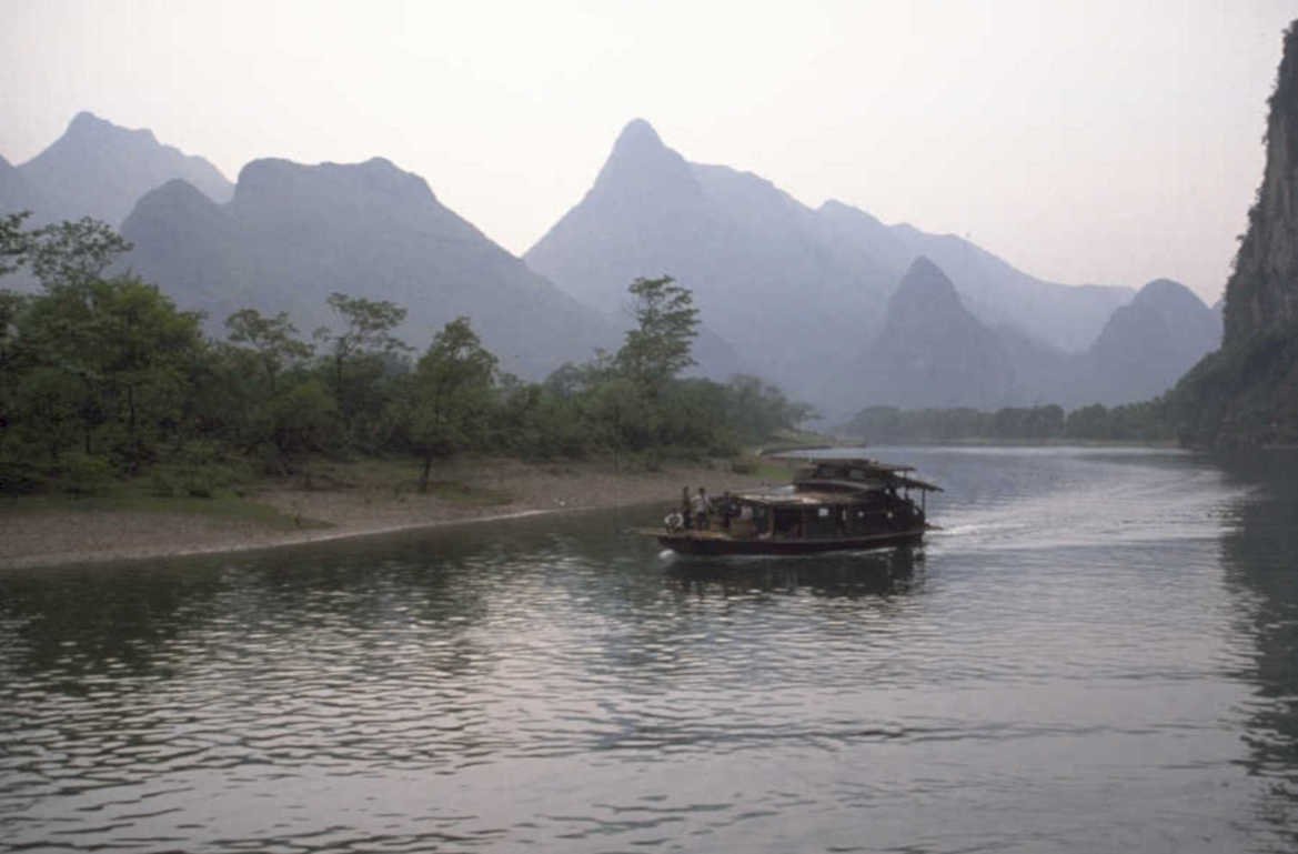 river cruise guilin 1980s 1990s A4 Photo Print