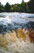 river falls autumn Vintage A4 Photo Print