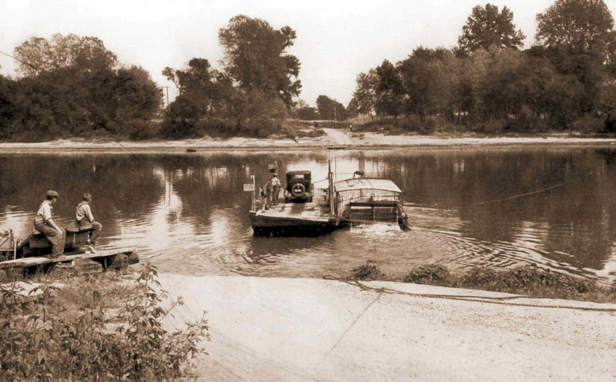 river ferry mississippi Vintage world war A4 Photo Print