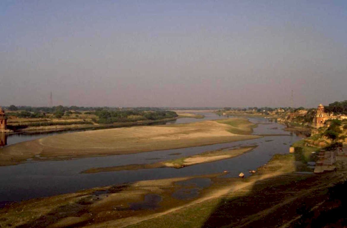 river ganges temple 1980s 1990s A4 Photo Print