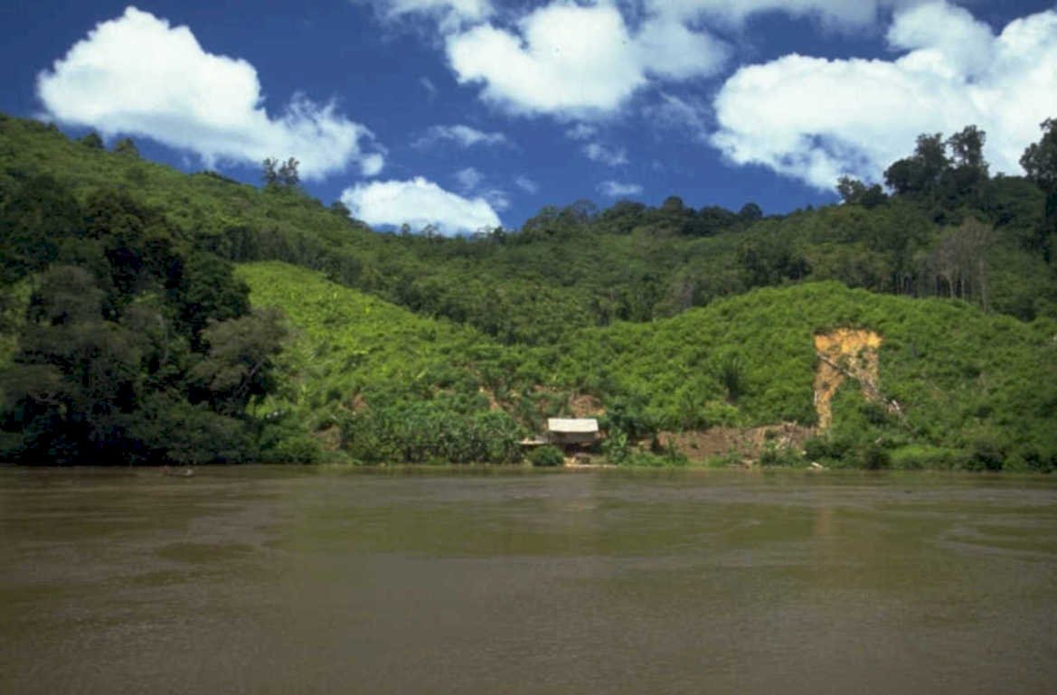 river landscape scene 1980s 1990s A4 Photo Print