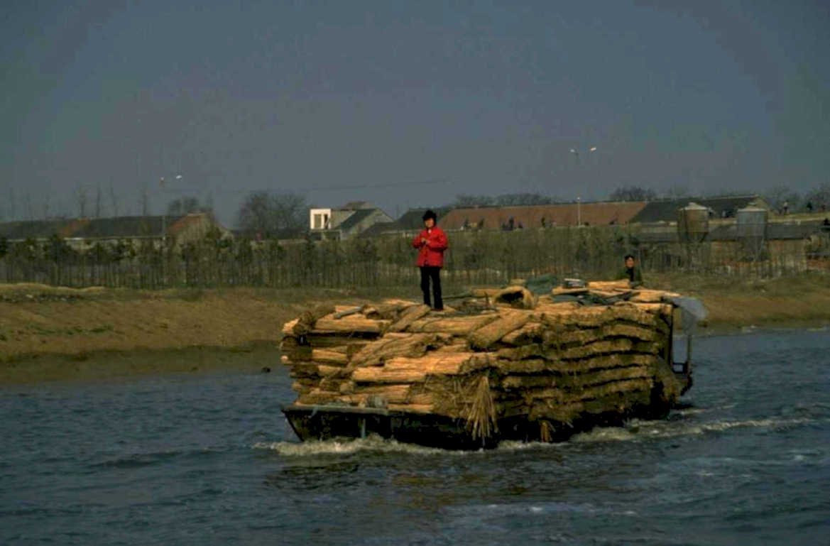river log raft 1980s 1990s A4 Photo Print