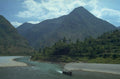 river mountains boat 1980s 1990s A4 Photo Print
