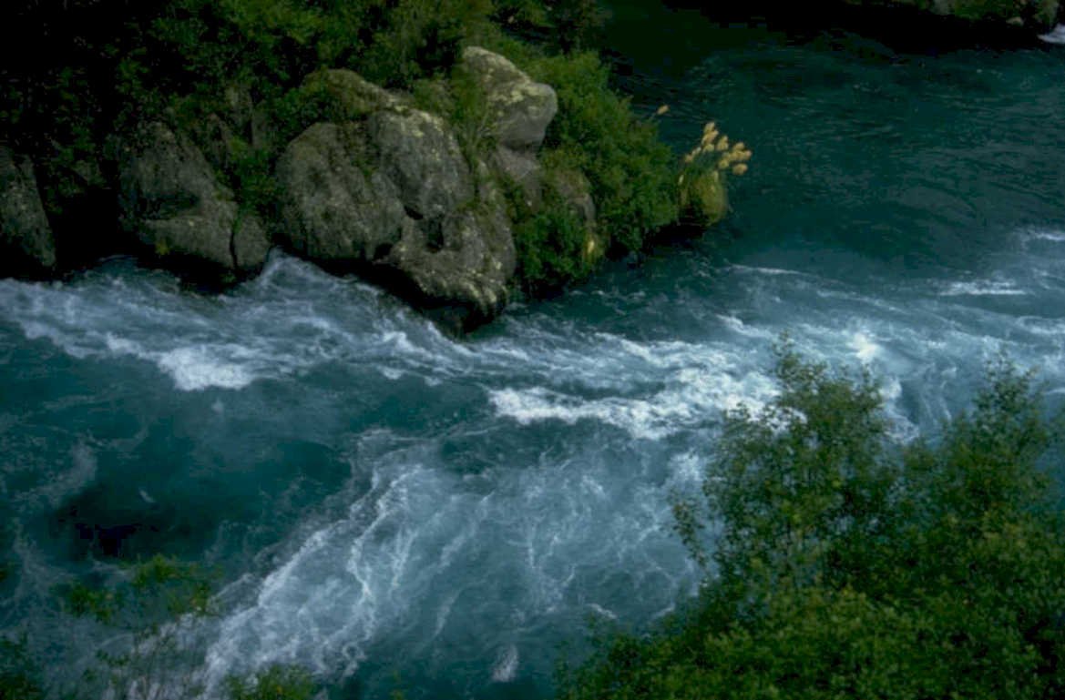 river rapids turquoise 1980s 1990s A4 Photo Print