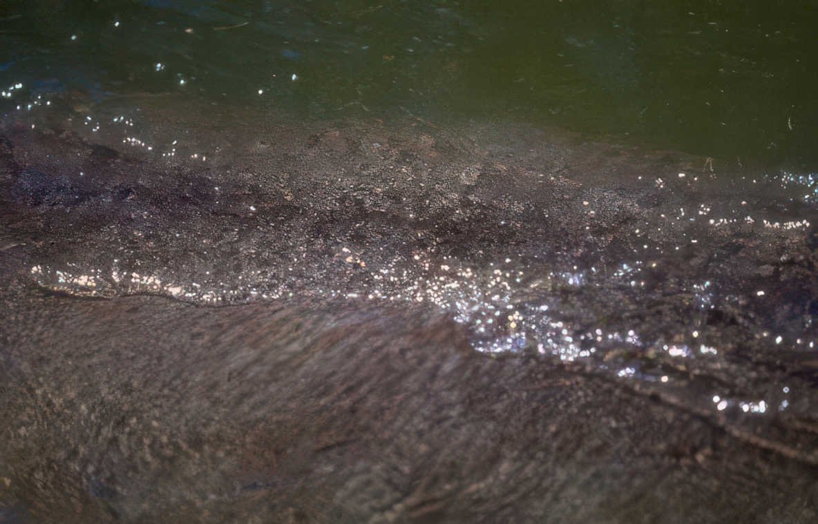 river ripples detail Vintage A4 Photo Print