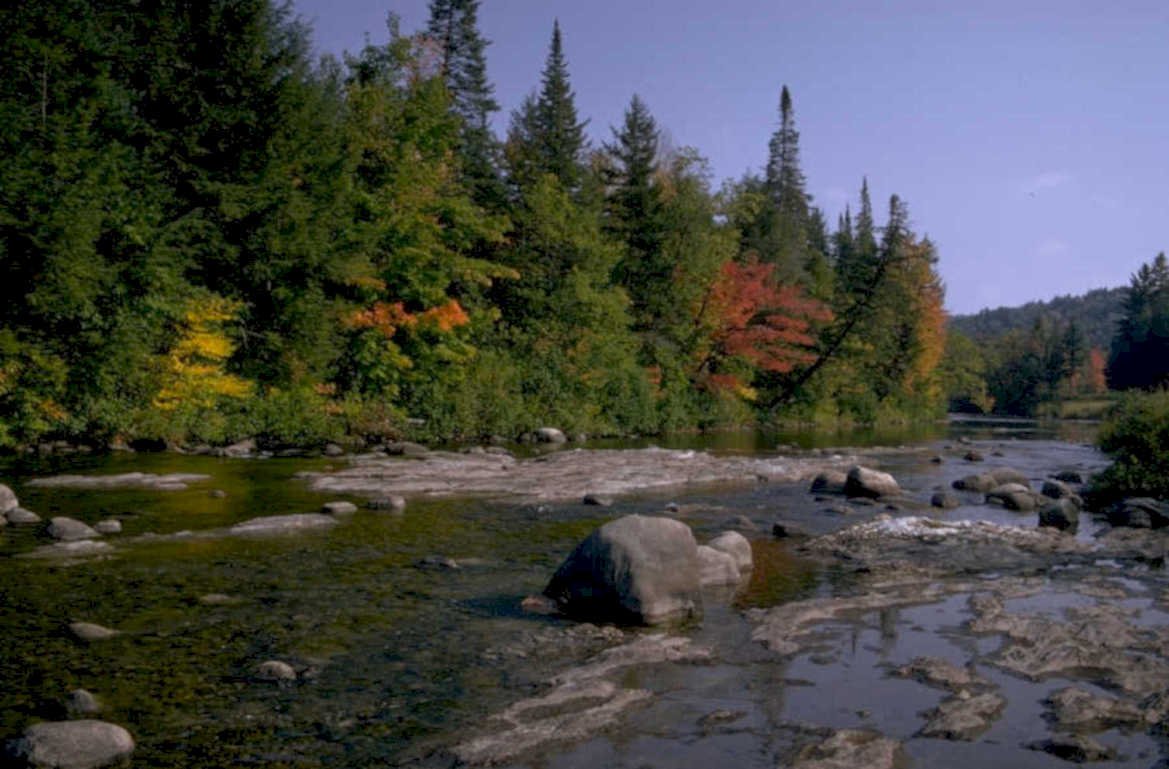 river rocks autumn 1980s 1990s A4 Photo Print