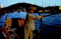 river sampan man1980s 1990s A4 Photo Print