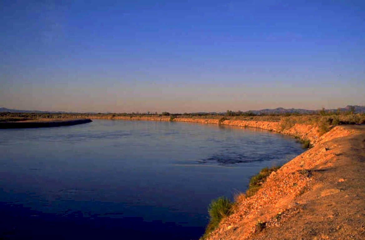 river sunrise colorado 1980s 1990s A4 Photo Print