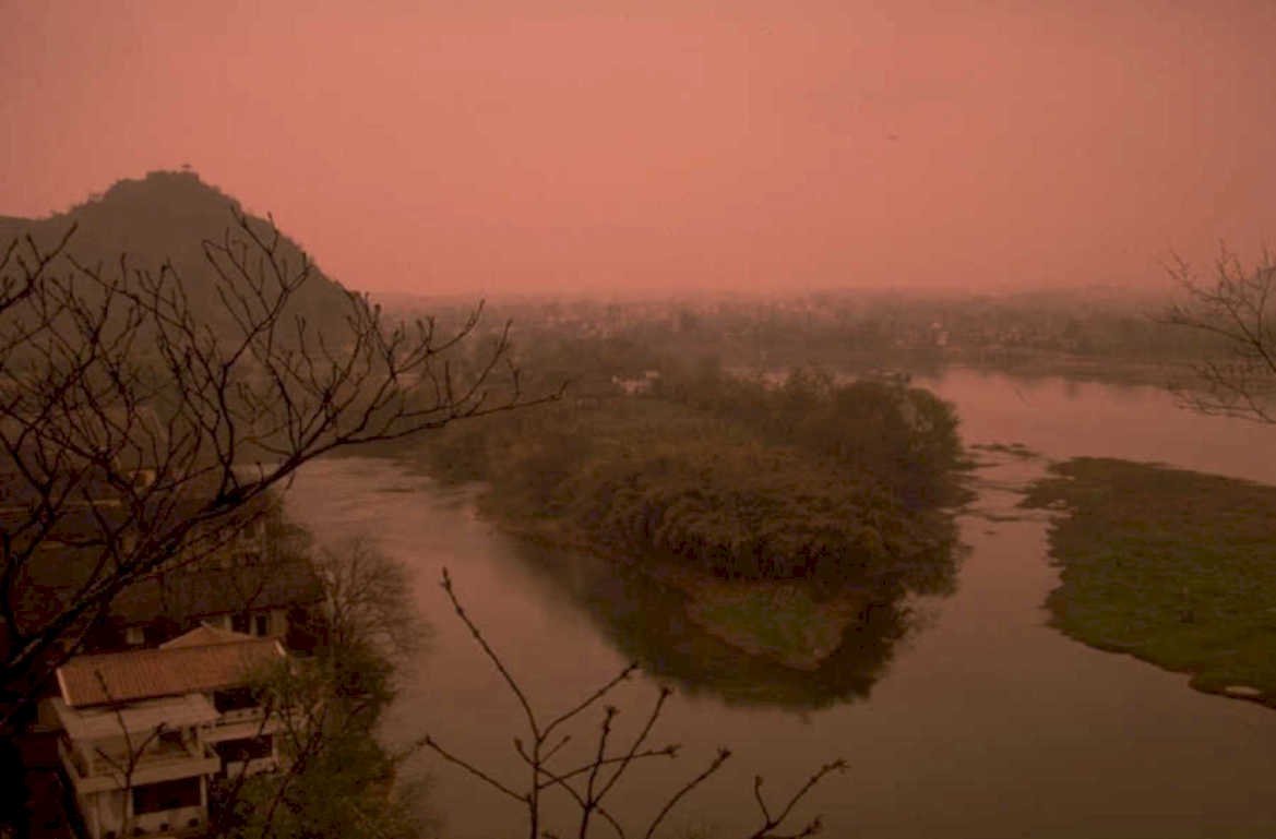 river sunset tai 1980s 1990s A4 Photo Print