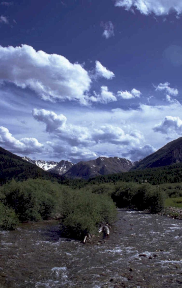 river valley mountains 1980s 1990s A4 Photo Print