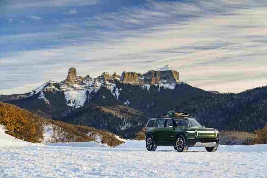 rivian r1s 2021 7006 31 Car A4 Photo Print