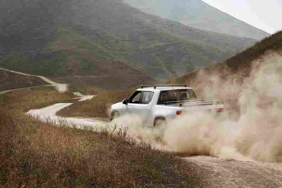 rivian r1t 2021 7005 12 Car A4 Photo Print