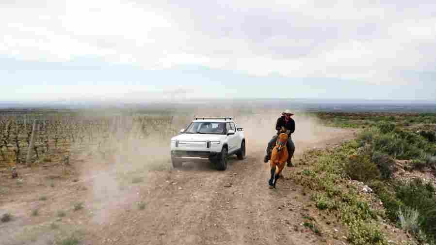 rivian r1t 2021 7005 14 Car A4 Photo Print