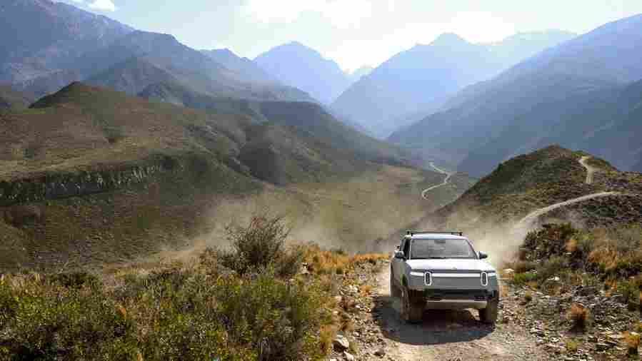 rivian r1t 2021 7005 15 Car A4 Photo Print