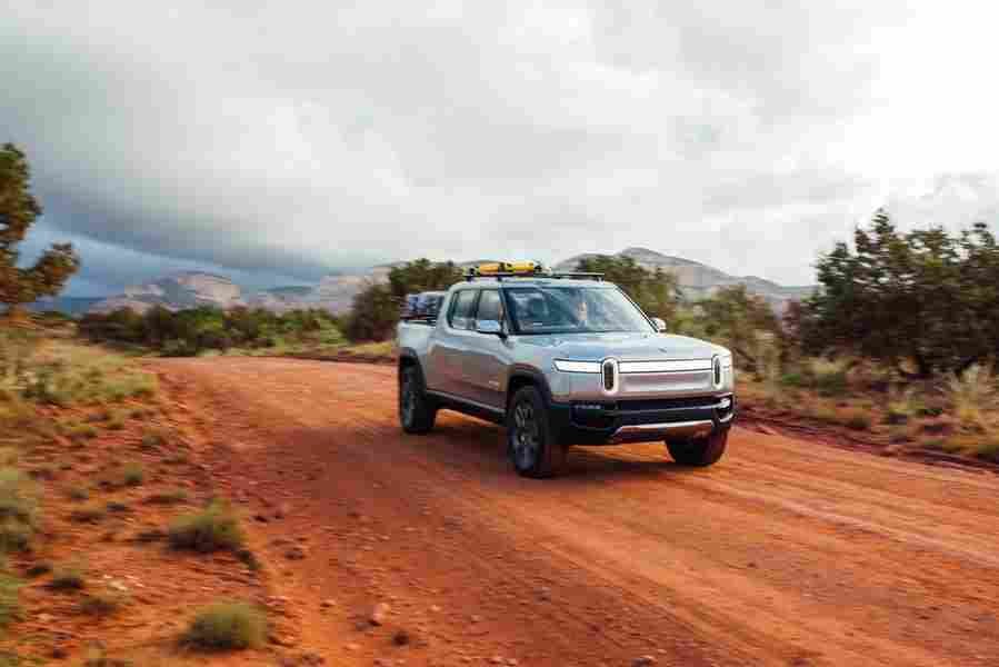 rivian r1t 2021 7005 21 Car A4 Photo Print