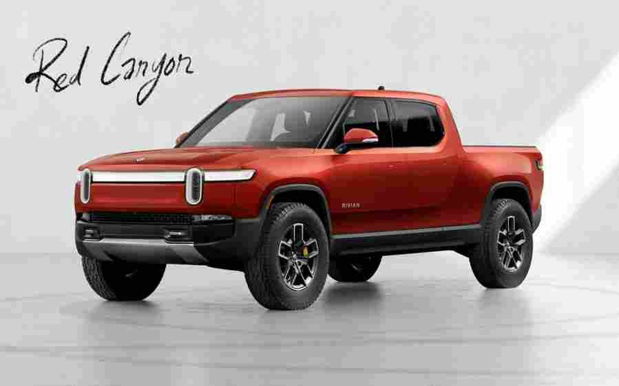 rivian r1t 2021 7005 23 Car A4 Photo Print