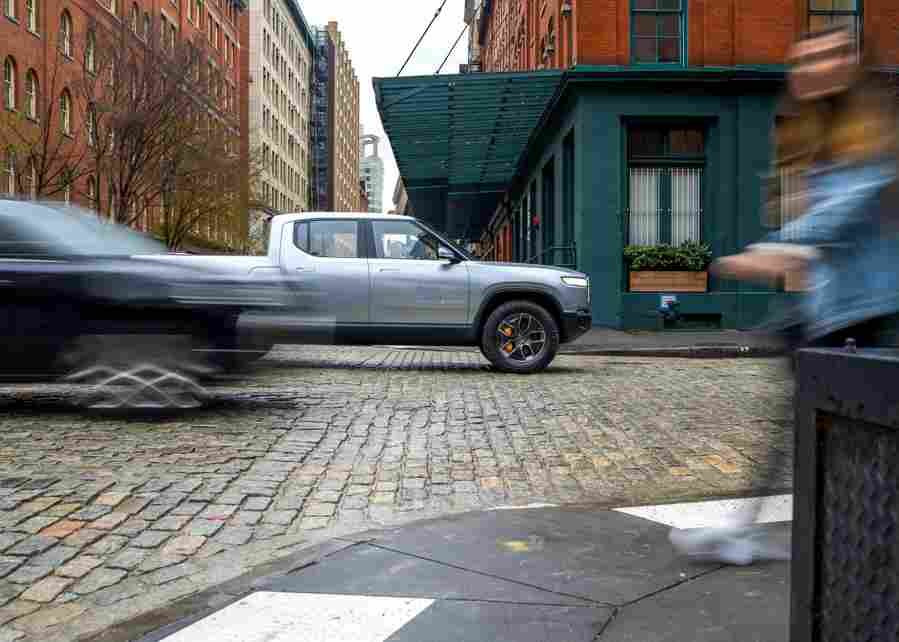 rivian r1t 2021 7005 25 Car A4 Photo Print