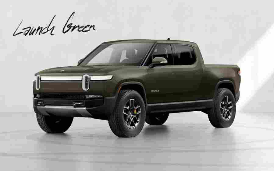 rivian r1t 2021 7005 28 Car A4 Photo Print