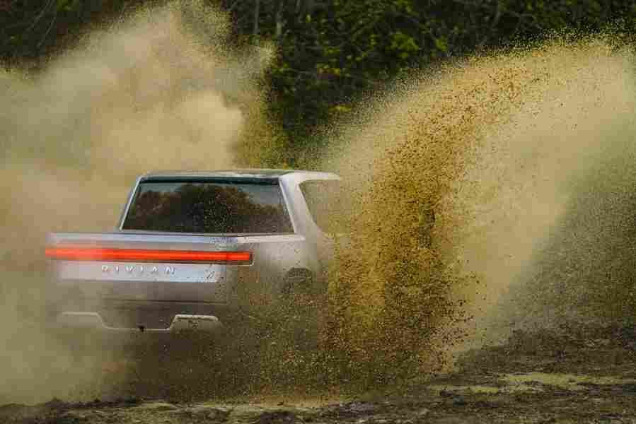 rivian r1t 2021 7005 41 Car A4 Photo Print