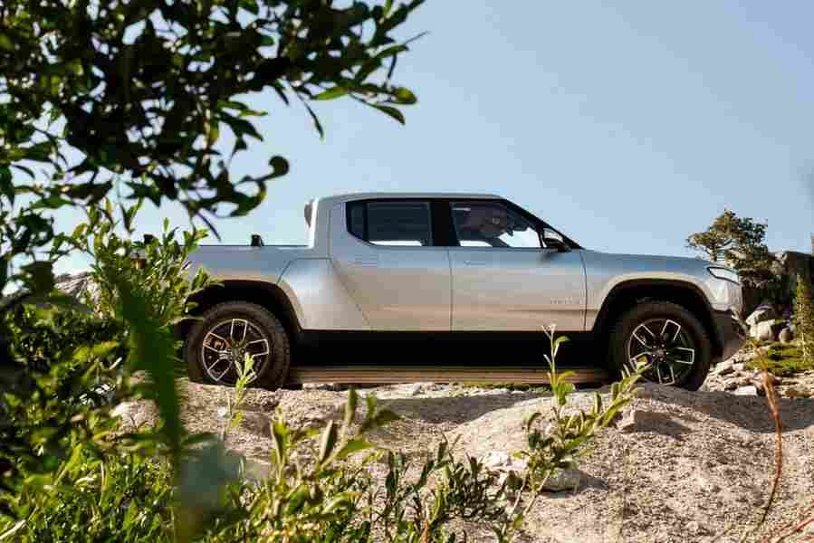 rivian r1t 2021 7005 59 Car A4 Photo Print